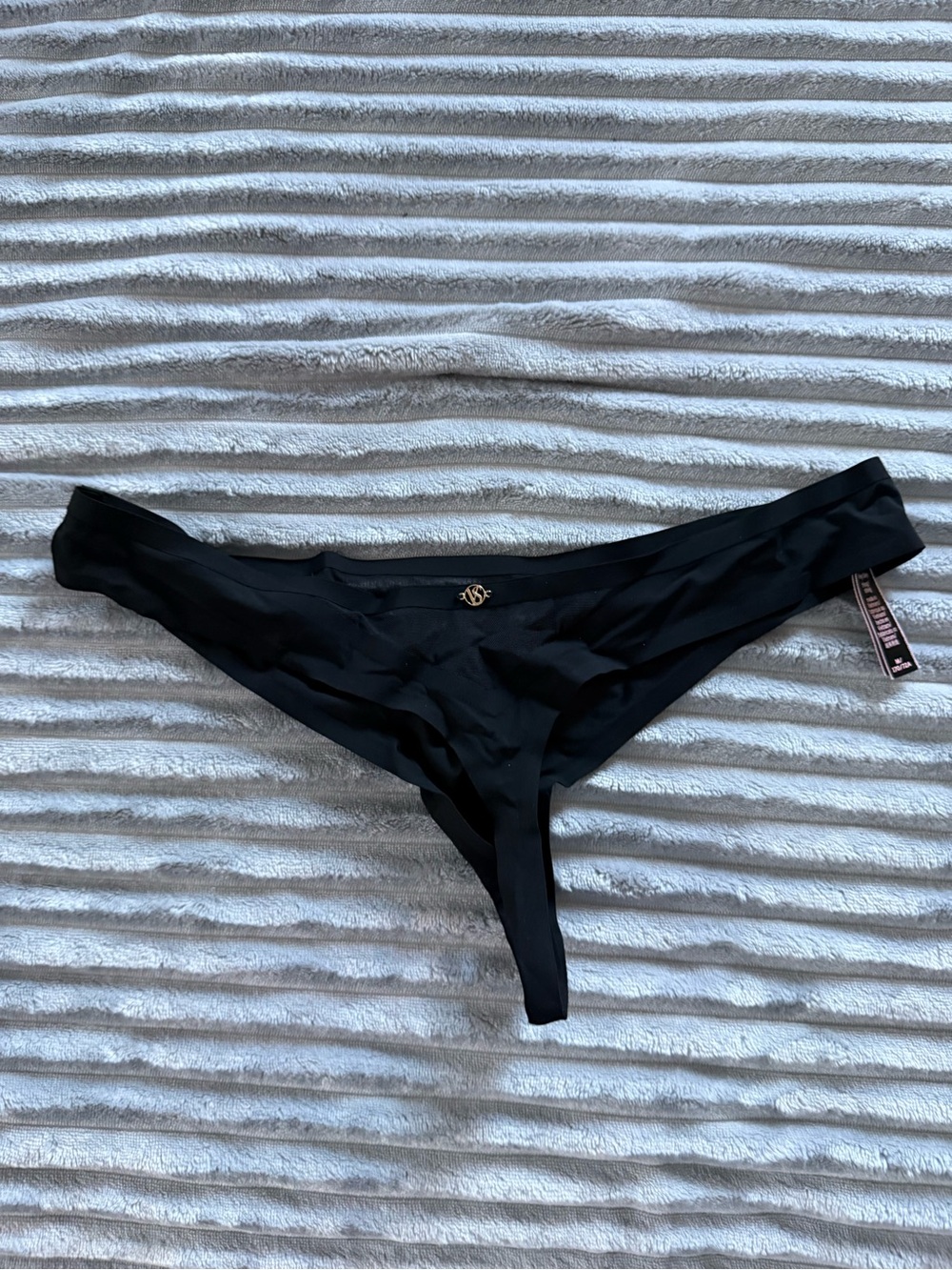 Victoria's Secret Black Seamless Thong Panty